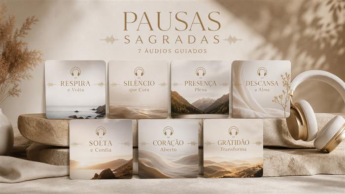 Pausas Sagradas — 7 áudios guiados