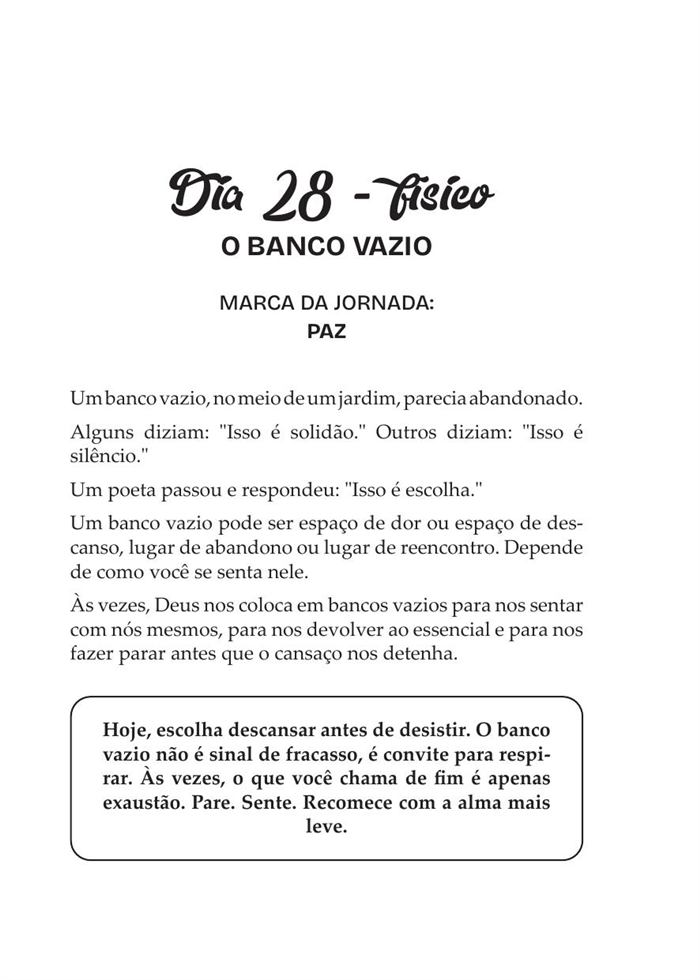 Página de abertura do pilar físico